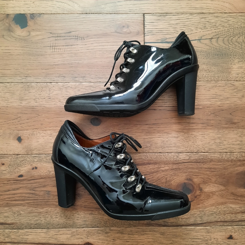 Donald J Pliner Lace Up Leather Shoes Sz 10